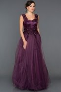 Длинное Помолвочное Платье Сливовый ABU215
