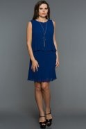 Короткое Вечернее Платье Ярко-синий ABK115