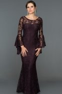 Длинное Выпускное Платье Русалка Пурпурный DS448