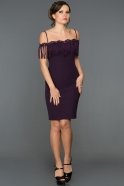 Короткое Вечернее Платье Пурпурный ABK109