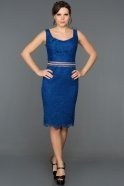 Короткое Вечернее Платье Ярко-синий ABK079