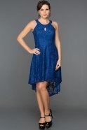 Короткое Вечернее Платье Ярко-синий ABK116
