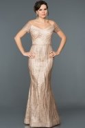Длинное Выпускное Платье Русалка Пыльно-розовый ABU495