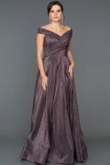 Длинное Помолвочное Платье Пурпурный ABU237