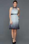 Короткое Выпускное Платье Темно-синий ABK071