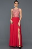 Длинное Помолвочное Платье красный F4431