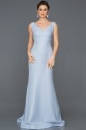 Длинное Выпускное Платье Синий ABU225
