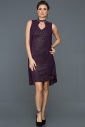 Короткое Вечернее Платье Пурпурный ABK061