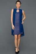 Короткое Вечернее Платье Ярко-синий ABK061