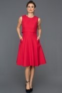 Короткое Выпускное Платье красный L8033