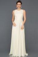 Длинное Помолвочное Платье Белый ABU283