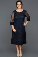 Вечернее Платье Большого Размера Темно-синий BC8886