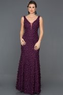 Длинное Помолвочное Платье Пурпурный ABU262
