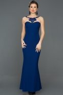 Длинное Выпускное Платье Ярко-синий ABU128