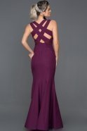 Длинное Вечернее Платье Русалка Пурпурный ABU165