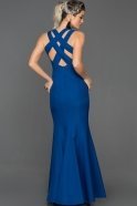 Длинное Вечернее Платье Русалка Ярко-синий ABU165