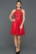 Короткое Платье На Приглашение красный ABK033