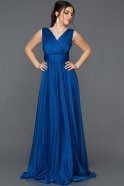 Длинное Вечернее Платье Ярко-синий ABU350