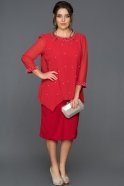 Вечернее Платье Большого Размера красный ABK030
