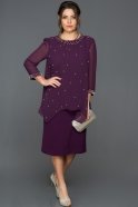 Вечернее Платье Большого Размера Пурпурный ABK030