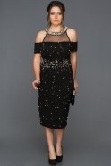 Вечернее Платье Большого Размера Черный AR37050