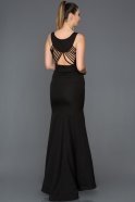 Длинное Вечернее Платье Русалка Черный ABU133