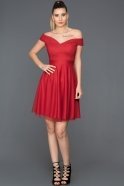 Короткое Платье На Приглашение красный ABK015