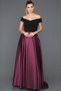 Длинное Вечернее Платье Пурпурный ABU471