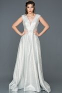 Длинное Помолвочное Платье Серебряный C7474