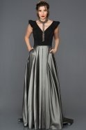 Помолвочное Платье Со Шлейфом Серый ABU130