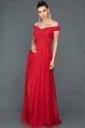 Длинное Вечернее Платье красный ABU008