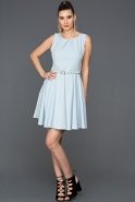 Короткое Вечернее Платье Синий ABK132