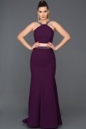 Длинное Вечернее Платье Фиолетовый ABU015