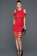 Короткое Вечернее Платье красный MN1453