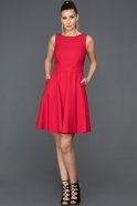 Короткое Вечернее Платье красный W8020