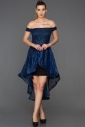 Мини Пригласительное Платье Ярко-синий ABK020