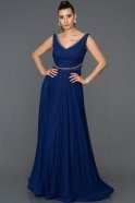 Длинное Помолвочное Платье Ярко-синий AB7085