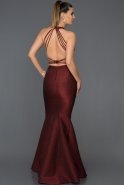 Длинное Помолвочное Платье Бордовый ABU201