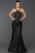 Длинное Вечернее Платье Русалка Черный AB2576