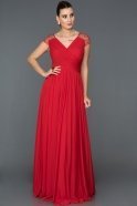 Длинное Вечернее Платье красный ABU025