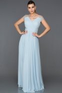 Длинное Вечернее Платье Синий ABU025