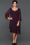 Вечернее Платье Большого Размера Фиолетовый ABK106