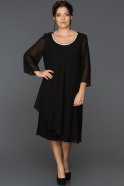 Вечернее Платье Большого Размера Черный ABK106