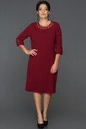 Вечернее Платье Большого Размера Бордовый ABK226