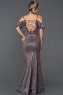 Длинное Вечернее Платье Русалка Пурпурный ABU356
