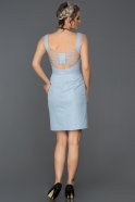 Короткое Платье На Приглашение Синий ABK052
