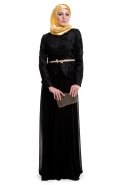 Вечерняя Одежда Хиджаб Черный C3533