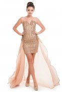 Короткое Вечернее Платье Золотой AL8550