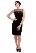 Короткое Коктейльное Платье Черный M1376