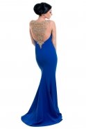 Длинное Вечернее Платье Ярко-синий O4011